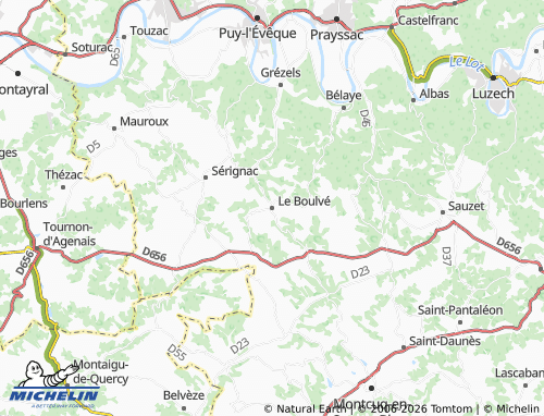 Carte MICHELIN Le Boulvé - ViaMichelin