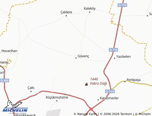 MICHELIN Güvenç map - ViaMichelin