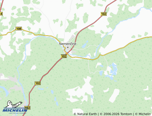 Mappa MICHELIN Nemenčinė II - ViaMichelin
