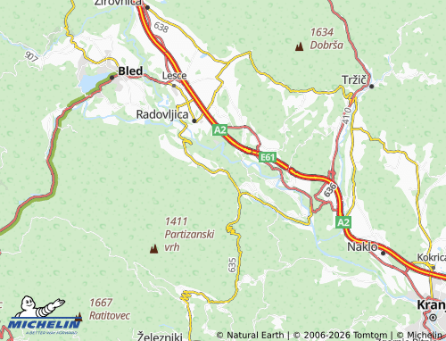 Carte MICHELIN Kamna Gorica - ViaMichelin