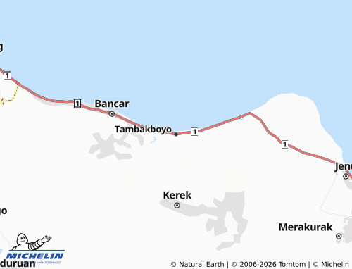 MICHELIN-Landkarte Tambakboyo - ViaMichelin