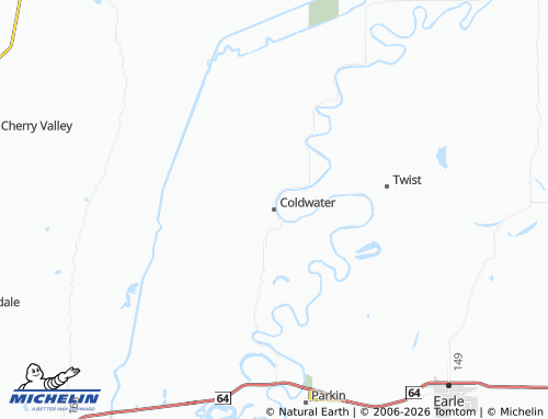 Mapa MICHELIN Coldwater - ViaMichelin