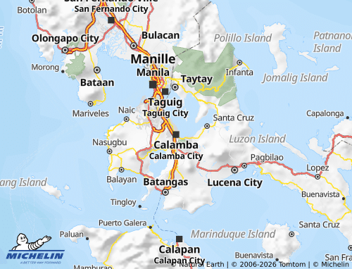 MICHELIN Calabarzon map - ViaMichelin