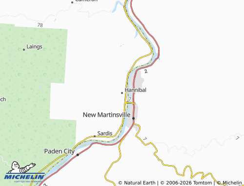 Mappa MICHELIN Hannibal - ViaMichelin