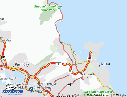 Kaart MICHELIN Ahuimanu - ViaMichelin