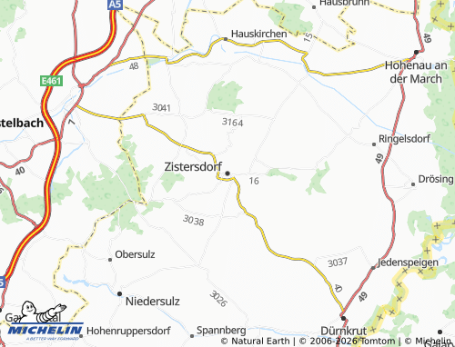 MICHELIN Zistersdorf map - ViaMichelin