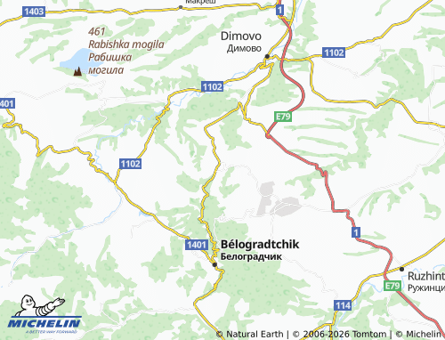Mappa MICHELIN Granitovo - ViaMichelin
