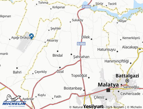 MICHELIN Şahnahan map - ViaMichelin