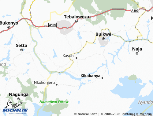 MICHELIN Kasubi map - ViaMichelin