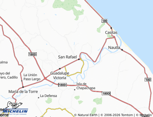 Mapa MICHELIN Puntilla Chica - ViaMichelin
