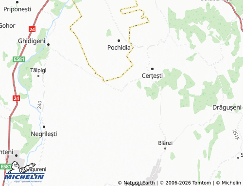 MICHELIN Cârlomănești map - ViaMichelin