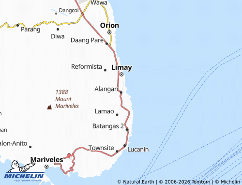 MICHELIN Alangan map - ViaMichelin
