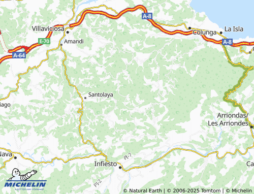 MICHELIN Llares map - ViaMichelin