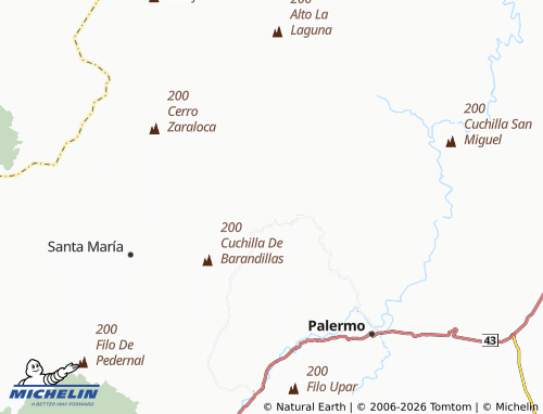 Mappa MICHELIN Paraguay - ViaMichelin