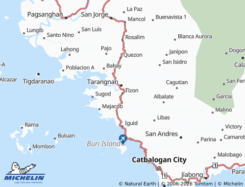 MICHELIN Tizon map - ViaMichelin