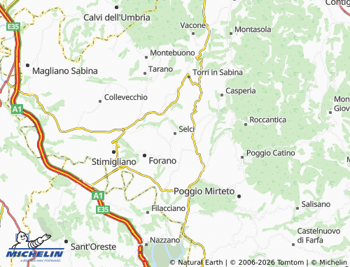 Mapa MICHELIN Selci - ViaMichelin