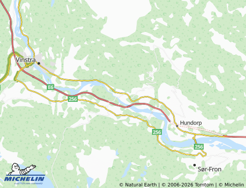 Mappa MICHELIN Harpefoss - ViaMichelin