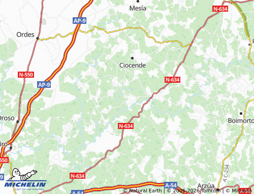 MICHELIN O Fontelo map - ViaMichelin