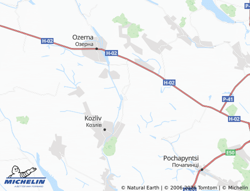 Mappa MICHELIN Pokropyvna - ViaMichelin