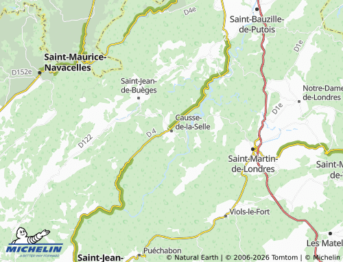 Mappa MICHELIN Causse-de-la-Selle - ViaMichelin