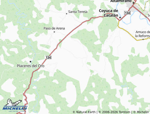 MICHELIN Monte Grande map - ViaMichelin