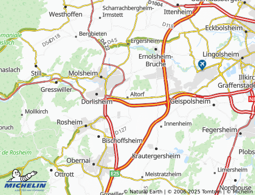 MICHELIN Altorf map - ViaMichelin