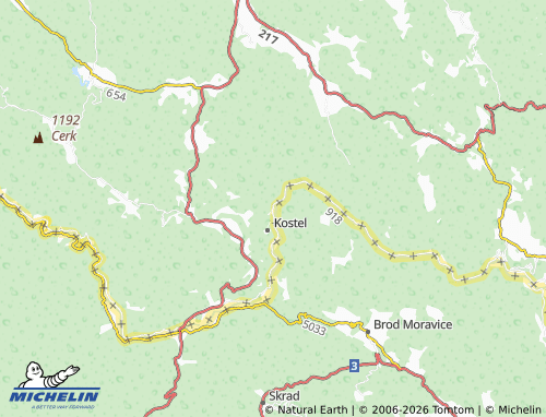 MICHELIN-Landkarte Gorenja Žaga - ViaMichelin