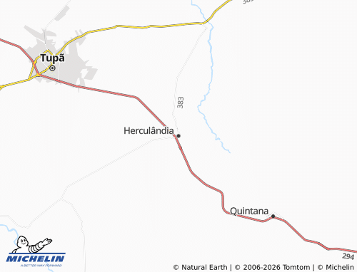 Mapa MICHELIN Herculândia - ViaMichelin