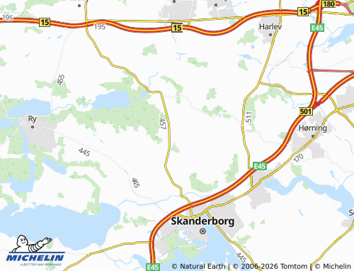 Kaart MICHELIN Hårby - ViaMichelin