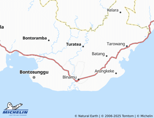 MICHELIN Kayuloe Barat map - ViaMichelin