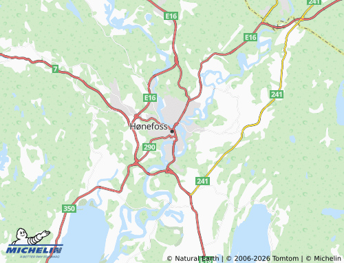 Carte MICHELIN Hønefoss - ViaMichelin