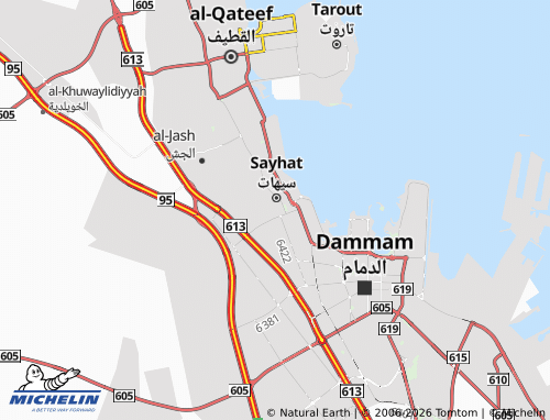 MICHELIN Al Deerah map - ViaMichelin