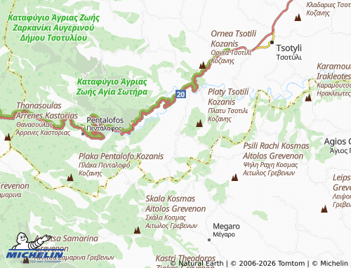 Carte MICHELIN Koryfi - ViaMichelin