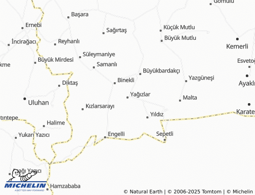MICHELIN-Landkarte Yağızlar - ViaMichelin