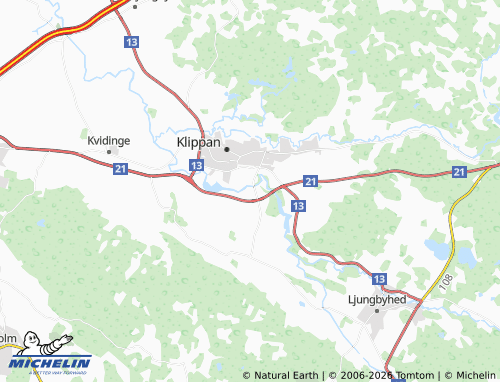 MICHELIN-Landkarte Klippans Bruk - ViaMichelin