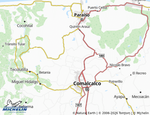 Mapa MICHELIN Occidente Segunda Sección - ViaMichelin