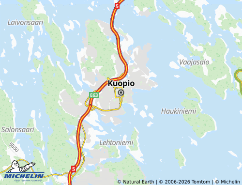 Kaart MICHELIN Kuopio - ViaMichelin