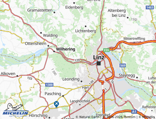 MICHELIN Puchenau map - ViaMichelin
