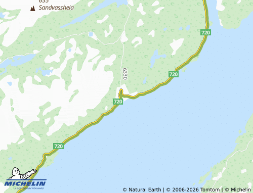 MICHELIN-Landkarte Follafoss - ViaMichelin