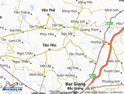 MICHELIN Hợp Đức map - ViaMichelin