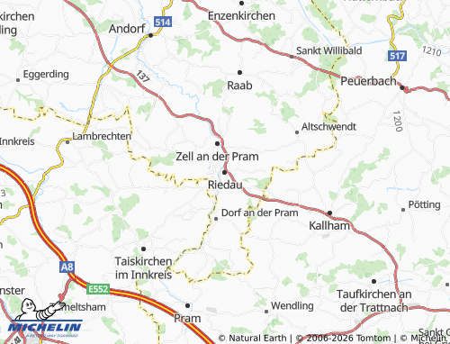 Mappa MICHELIN Riedau - ViaMichelin