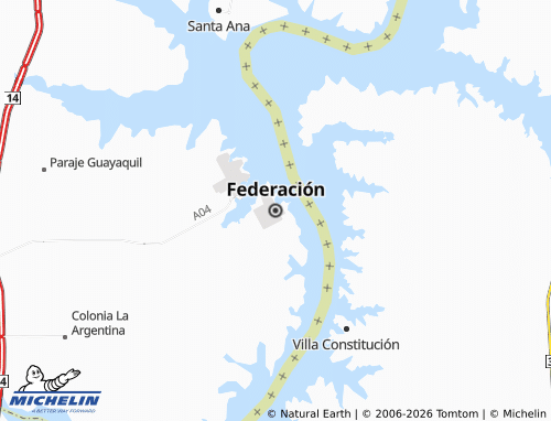 MICHELIN Federación map - ViaMichelin