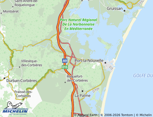 Mapa MICHELIN Sigean - ViaMichelin