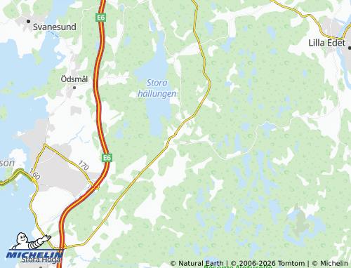 Carte MICHELIN Ucklum - ViaMichelin
