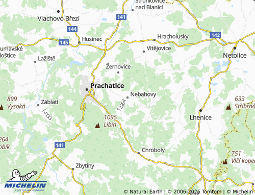 Kaart MICHELIN Nebahovy - ViaMichelin