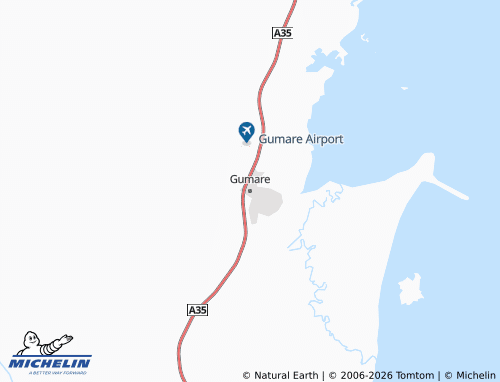 MICHELIN-Landkarte Gumare - ViaMichelin