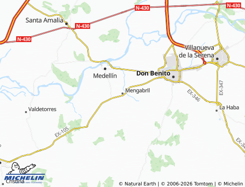 Kaart MICHELIN Mengabril - ViaMichelin