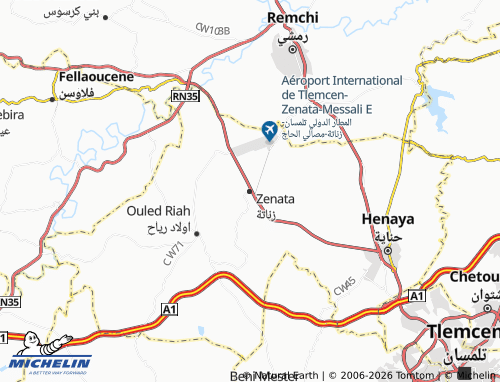 Carte MICHELIN Zenata - ViaMichelin