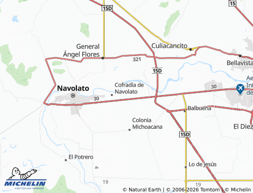 Mappa MICHELIN La Sinaloa - ViaMichelin