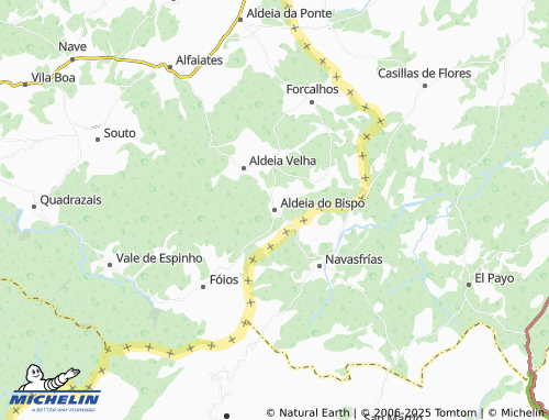 MICHELIN Aldeia do Bispo map - ViaMichelin